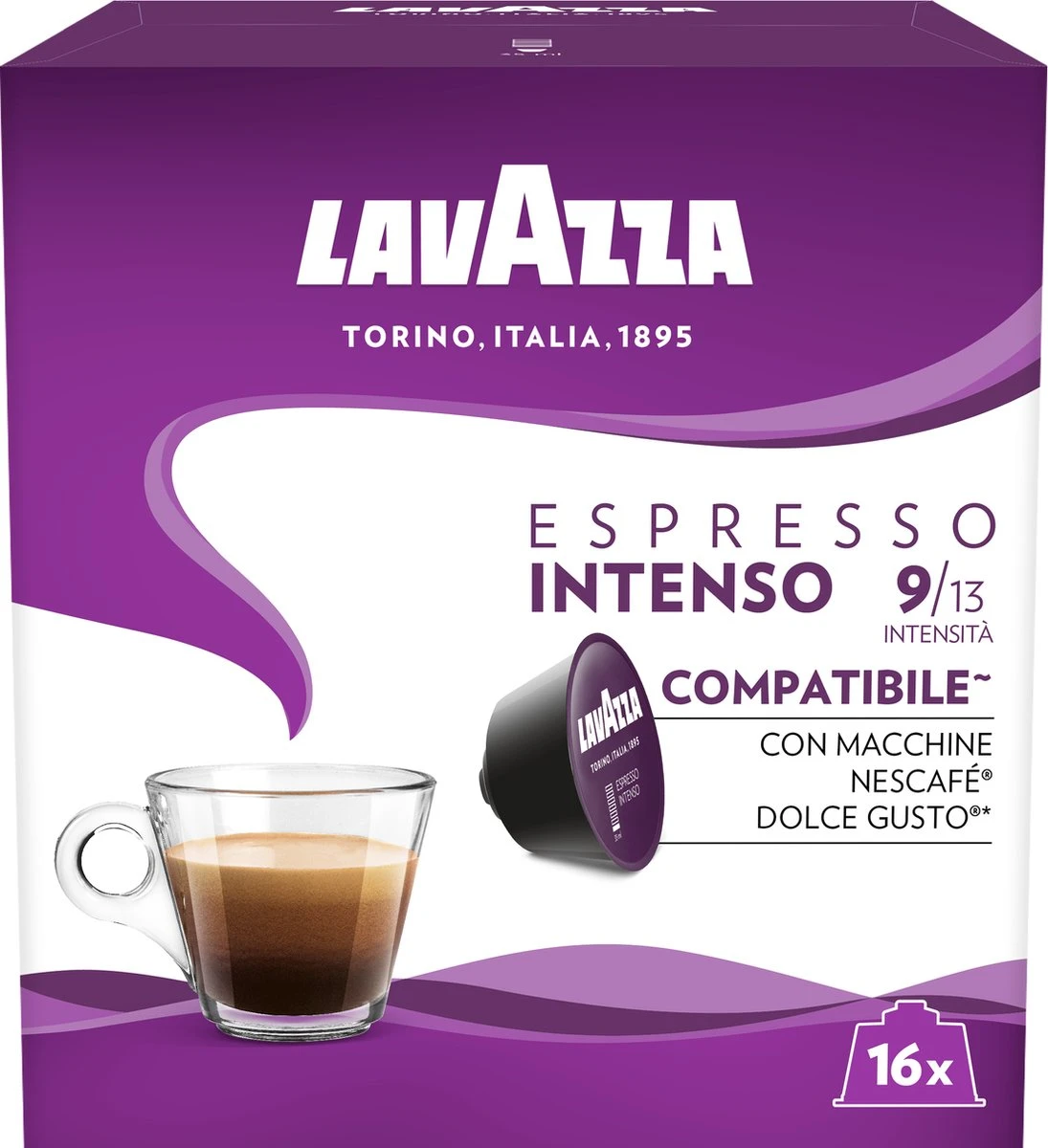 Lavazza Espresso Intenso Capsules - Geschikt Voor Dolce Gusto Apparaat - 16 Stuks X3 3 Lavazza Espresso Intenso Capsules - Geschikt Voor Dolce Gusto Apparaat - 16 Stuks X3 - Afbeelding 3