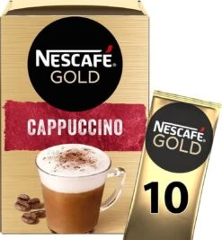 Nescafé Gold Cappuccino Oploskoffie - Ongezoet - 6 Doosjes à 10 Zakjes -Koffie Benodigdheden Korting 1110x1200