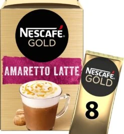 Nescafé Gold Amaretto Latte Oploskoffie - 6 Doosjes à 8 Zakjes -Koffie Benodigdheden Korting 1111x1200 5