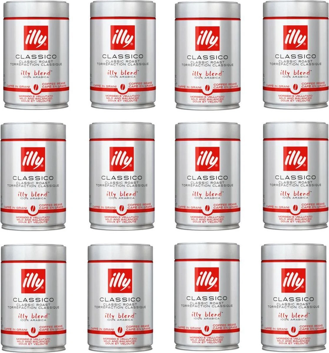 Illy Koffiebonen Classico - 12 X 250 Gram 1 Illy Koffiebonen Classico - 12 X 250 Gram