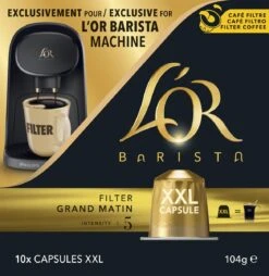 L'OR BARISTA XXL Filter Grand Matin (5) - 5 X 10 Koffiecups -Koffie Benodigdheden Korting 1169x1200