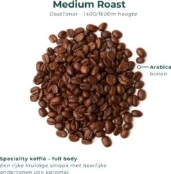 Soolong Sense Oost Timor Nr1000 Koffiebonen Smooth Lacau - Speciality Koffie Arabica Medium Roast Met Rijke Kruidige Smaak Met Heerlijke Ondertonen Van Karamel - Zak 250gram -Koffie Benodigdheden Korting 1174x1200