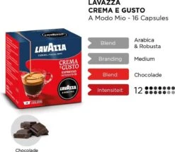 LAVAZZA A Modo Mio Crema E Gusto – 16 Cups 6 LAVAZZA A Modo Mio Crema E Gusto – 16 Cups -Koffie Benodigdheden Korting 1200x1043