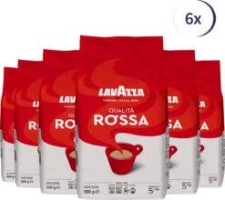 Lavazza Qualita Rossa Koffiebonen - 500 Gram X6
