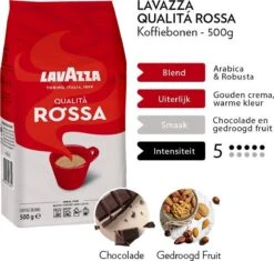 Lavazza Qualita Rossa Koffiebonen - 500 Gram X6 -Koffie Benodigdheden Korting 1200x1144