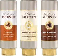 Monin Dessert Topping Dark Chocolate - 50 Cl -Koffie Benodigdheden Korting 1200x1146