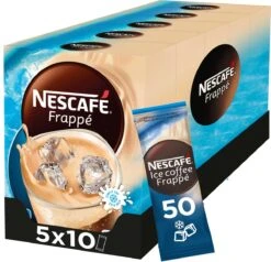 Nescafé Frappé Oploskoffie - 5 Doosjes à 10 Zakjes 7 Nescafé Frappé Oploskoffie - 5 Doosjes à 10 Zakjes -Koffie Benodigdheden Korting 1200x1156