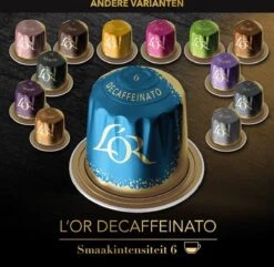 L'OR Espresso Decaffeinato Koffiecups - Intensiteit 6/12 - 10 X 10 Capsules -Koffie Benodigdheden Korting 1200x1173 1