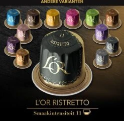 L'OR Espresso Ristretto Koffiecups - Intensiteit 11/12 - 4 X 40 Capsules -Koffie Benodigdheden Korting 1200x1173 5