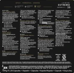 L'OR Lungo Estremo (10) - 10 X 20 Koffiecups -Koffie Benodigdheden Korting 1200x1186 3