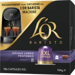 L'OR BARISTA XXL Lungo Profondo (8) - 5 X 10 Koffiecups -Koffie Benodigdheden Korting 1200x1196