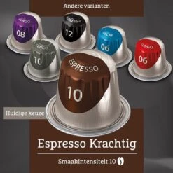 Douwe Egberts Espresso Krachtig Koffiecups - Intensiteit 10/12 - 10 X 20 Capsules -Koffie Benodigdheden Korting 1200x1200 36