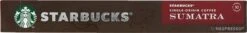 Starbucks By Nespresso Sumatra Espresso Dark Roast Capsules - 120 Koffiecups -Koffie Benodigdheden Korting 1200x159 1