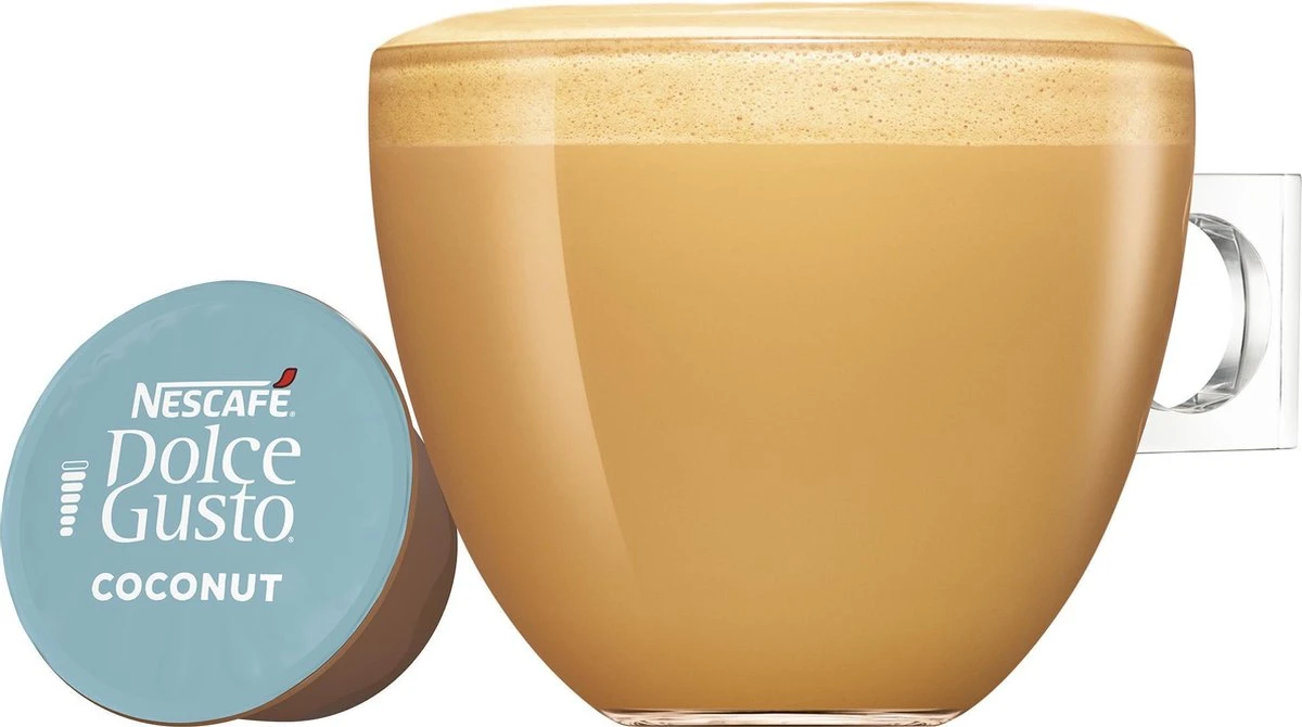 Nescafé Dolce Gusto Coconut Macchiato Capsules - Vegan Koffie - 36 Koffiecups 4 Nescafé Dolce Gusto Coconut Macchiato Capsules - Vegan Koffie - 36 Koffiecups - Afbeelding 4