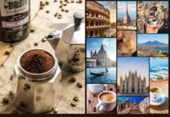 Bialetti Perfetto Moka Gemalen Koffie Proefpakket - 4 X 250 Gram - Classico, Intenso, Delicato En Nocciola -Koffie Benodigdheden Korting 1200x826 1