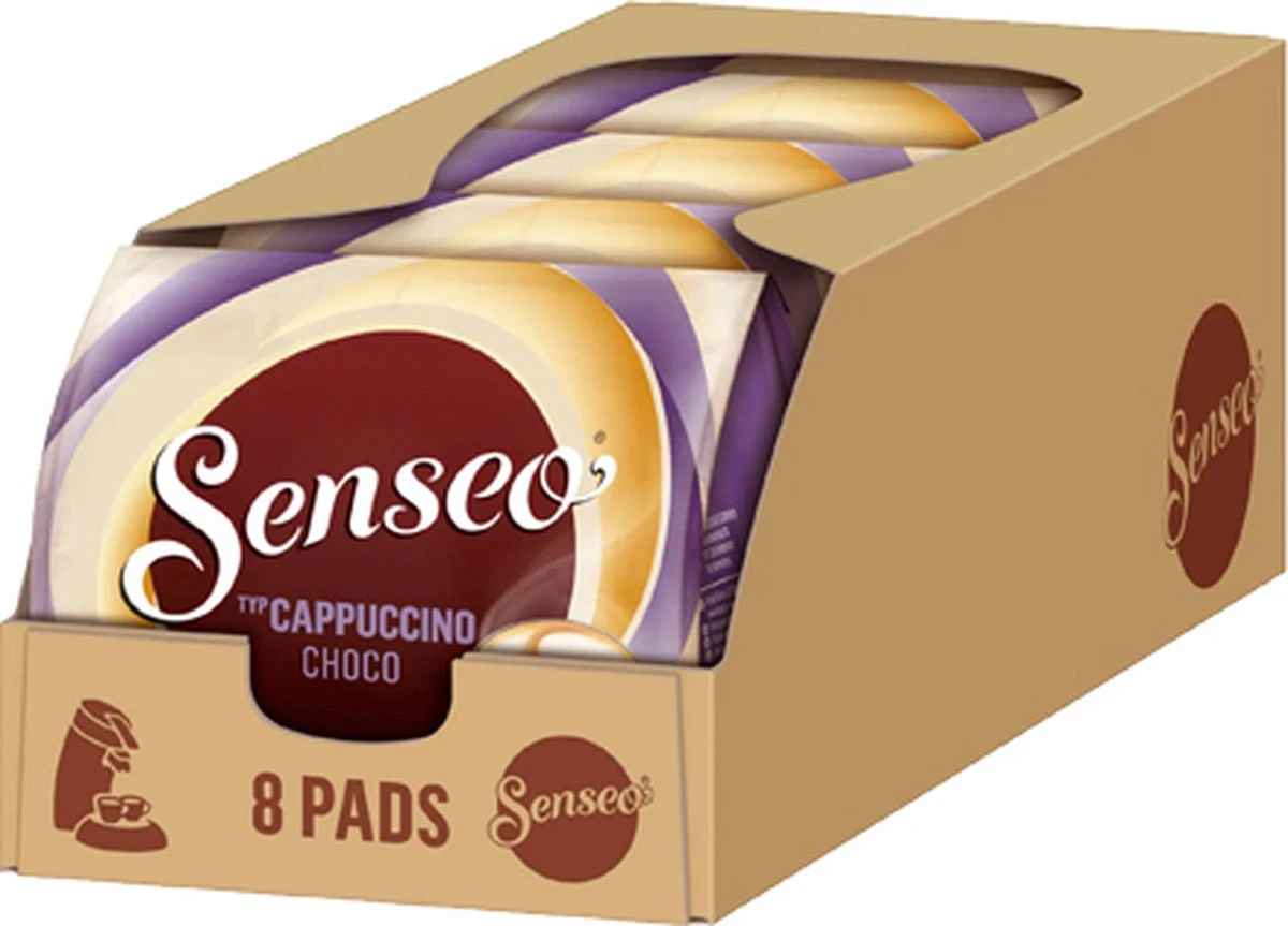 Senseo Cappuccino Choco Koffiepads - 2/9 Intensiteit - 4 X 8 Pads 9 Senseo Cappuccino Choco Koffiepads - 2/9 Intensiteit - 4 X 8 Pads - Afbeelding 9