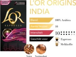 L'OR Espresso Origins India (10) - 10 X 10 Koffiecups 10 L'OR Espresso Origins India (10) - 10 X 10 Koffiecups -Koffie Benodigdheden Korting 1200x902