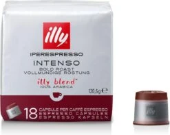 Illy - Iperespresso Koffie Home Intenso 6 X 18 Capsules -Koffie Benodigdheden Korting 1200x957 2