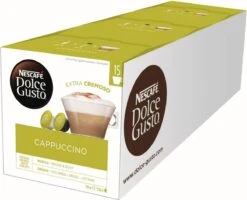 Nescafé Dolce Gusto Cappuccino Capsules - 90 Koffiecups -Koffie Benodigdheden Korting 1200x972 1