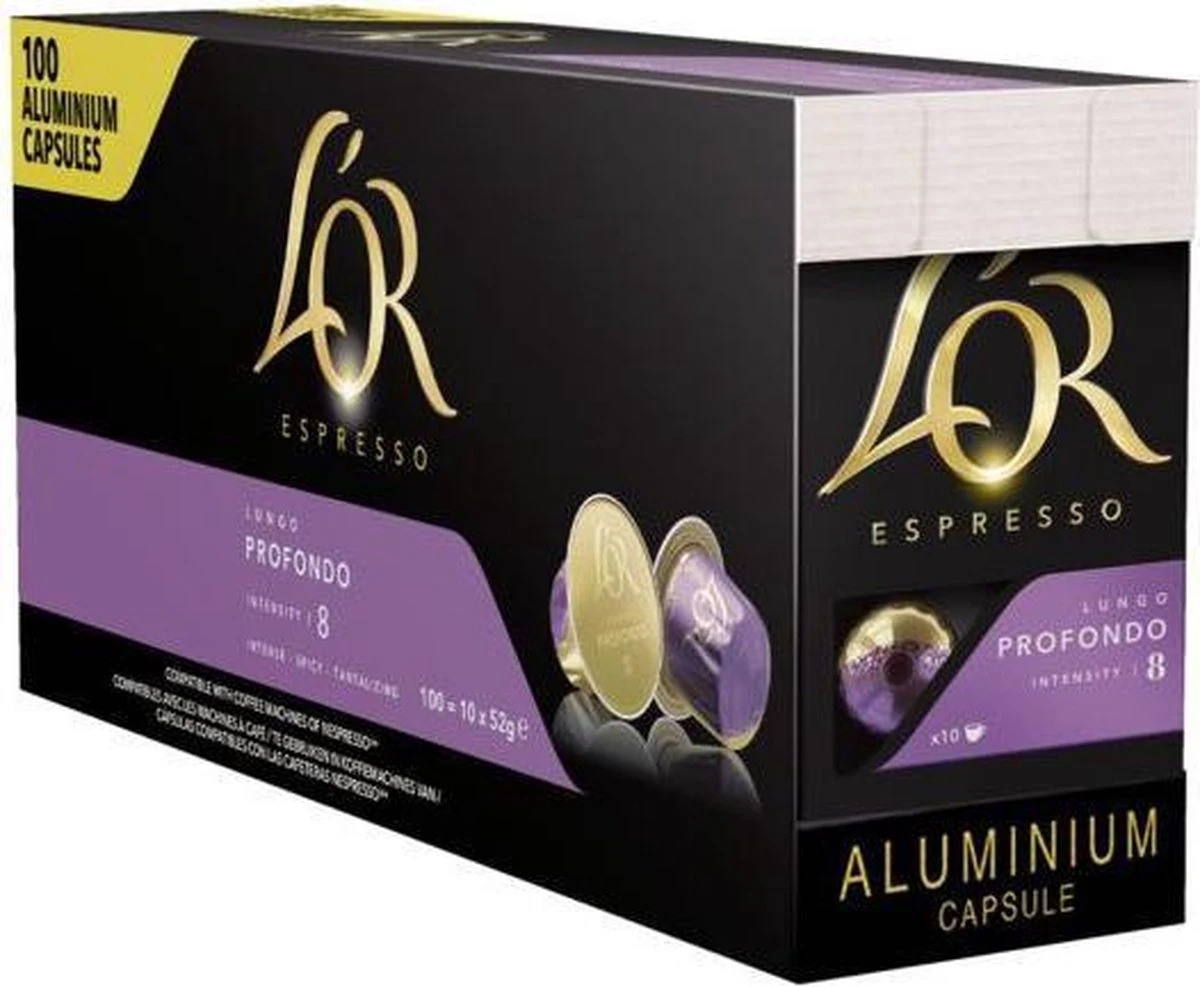 L'Or Espresso Profondo Koffiecups - 10 X 10 Stuks 5 L'Or Espresso Profondo Koffiecups - 10 X 10 Stuks - Afbeelding 5