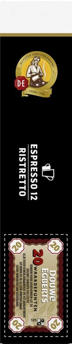 Douwe Egberts Espresso Ristretto (12) - 10 X 20 Koffiecups -Koffie Benodigdheden Korting 253x1200 4