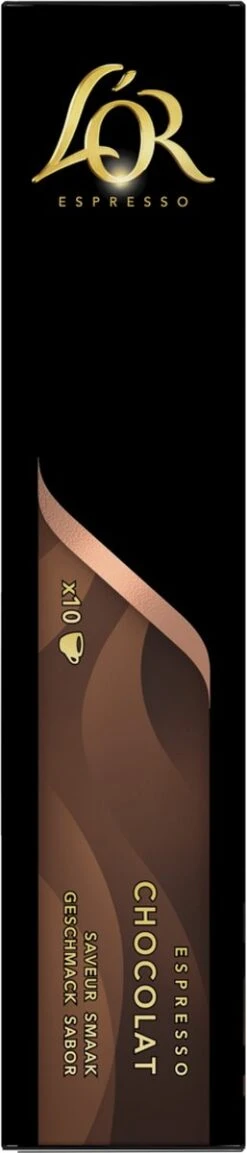 L'OR Espresso Chocolat Koffiecups - 10 X 10 Capsules -Koffie Benodigdheden Korting 257x1200