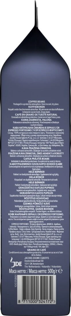 L'OR Espresso Fortissimo Koffiebonen (10) - 4 X 500 Gram -Koffie Benodigdheden Korting 271x1200