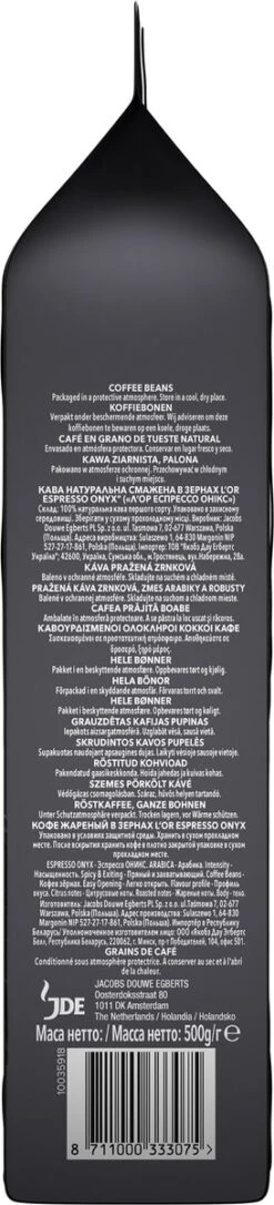 L'OR Espresso Onyx Koffiebonen (12) - 4 X 500 Gram 14 L'OR Espresso Onyx Koffiebonen (12) - 4 X 500 Gram -Koffie Benodigdheden Korting 273x1200