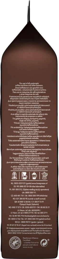 L'OR Espresso Forza Koffiebonen (9) - 4 X 500 Gram -Koffie Benodigdheden Korting 277x1200 1