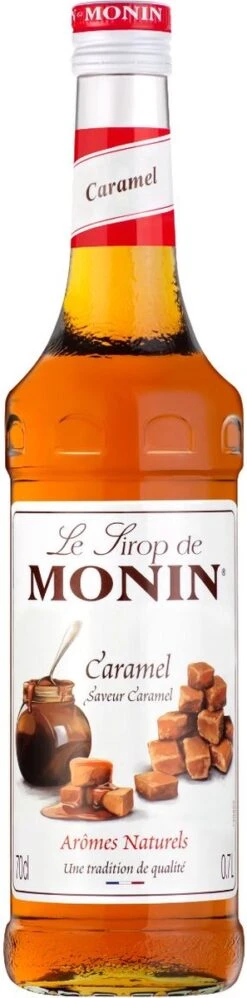 Monin Caramel Karamel 70cl Koffiesiroop Met 1x Monin Pompje -Koffie Benodigdheden Korting 297x1200 2