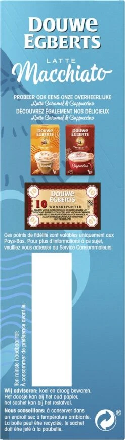 Douwe Egberts Verwenkoffie Latte Macchiato Oploskoffie - 5 X 8 Zakjes 15 Douwe Egberts Verwenkoffie Latte Macchiato Oploskoffie - 5 X 8 Zakjes -Koffie Benodigdheden Korting 343x1200 2