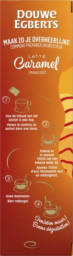 Douwe Egberts Verwenkoffie Latte Caramel Oploskoffie - 5 X 8 Zakjes -Koffie Benodigdheden Korting 343x1200 6