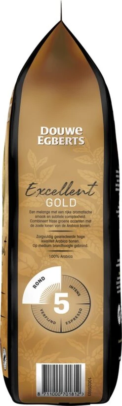 Douwe Egberts Excellent Gold Koffiebonen - 5/9 Intensiteit - 4 X 1kg -Koffie Benodigdheden Korting 362x1200