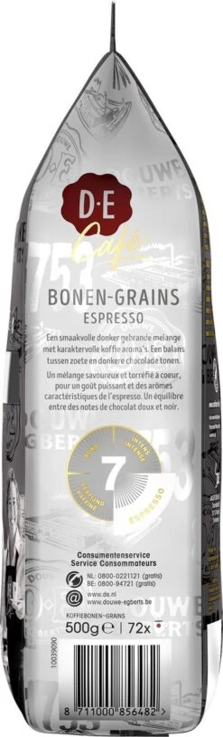 Douwe Egberts D.E Café Espresso Koffiebonen - Intensiteit 7/9 - 4 X 500 Gram 16 Douwe Egberts D.E Café Espresso Koffiebonen - Intensiteit 7/9 - 4 X 500 Gram -Koffie Benodigdheden Korting 364x1200 17