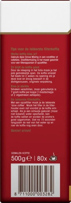 Douwe Egberts Aroma Rood Grove Maling Filterkoffie - 6 X 500 Gram -Koffie Benodigdheden Korting 421x1200