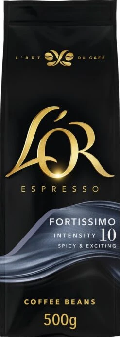 L'OR Espresso Fortissimo Koffiebonen (10) - 4 X 500 Gram -Koffie Benodigdheden Korting 429x1200 1