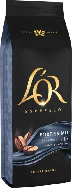 L'OR Espresso Fortissimo Koffiebonen (10) - 4 X 500 Gram -Koffie Benodigdheden Korting 462x1200 2