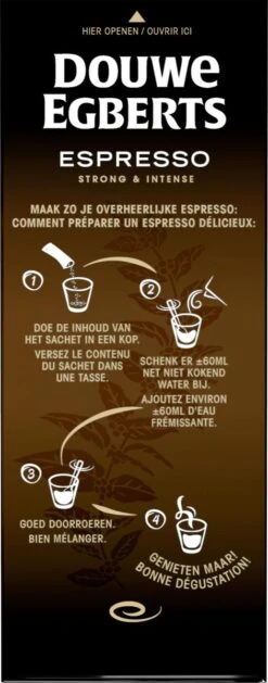 Douwe Egberts Espresso Sticks Oploskoffie - 6 X 25 Zakjes 11 Douwe Egberts Espresso Sticks Oploskoffie - 6 X 25 Zakjes -Koffie Benodigdheden Korting 471x1200