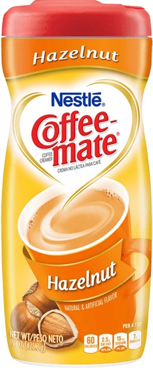 Nestle Coffee Mate Hazelnut Powder Coffee Creamer 425g/15oz 1 Nestle Coffee Mate Hazelnut Powder Coffee Creamer 425g/15oz