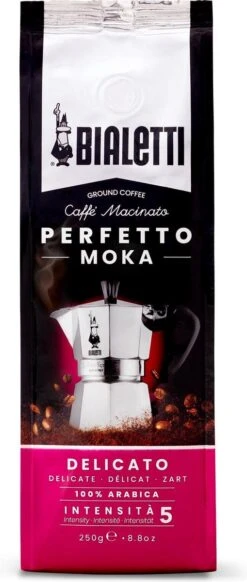 Bialetti Perfetto Moka Delicato Gemalen Koffie - 250 Gram