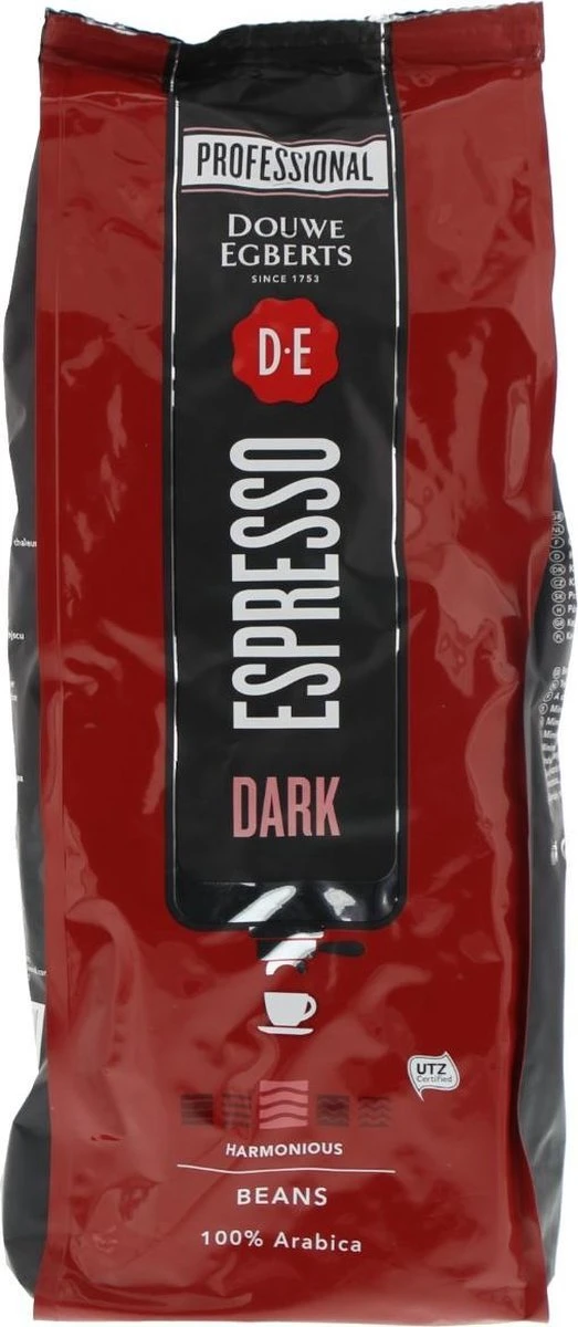 Koffie Douwe Egberts Espresso Bonen Dark Roast 1000gr 2 Koffie Douwe Egberts Espresso Bonen Dark Roast 1000gr - Afbeelding 2