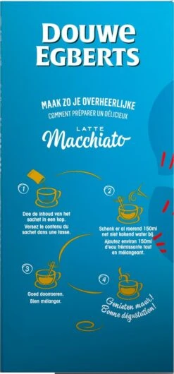 Douwe Egberts Verwenkoffie Latte Macchiato Oploskoffie - 5 X 8 Zakjes 13 Douwe Egberts Verwenkoffie Latte Macchiato Oploskoffie - 5 X 8 Zakjes -Koffie Benodigdheden Korting 559x1200 1