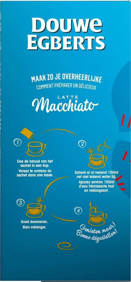 Douwe Egberts Verwenkoffie Latte Macchiato Oploskoffie - 5 X 8 Zakjes 5 Douwe Egberts Verwenkoffie Latte Macchiato Oploskoffie - 5 X 8 Zakjes - Afbeelding 5