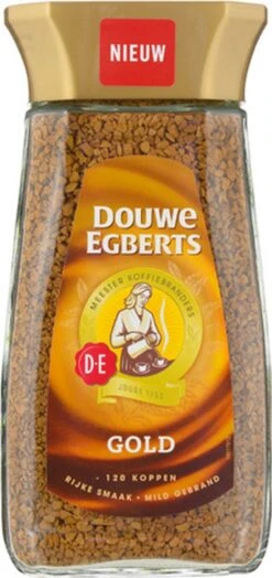 Douwe Egberts Gold Oploskoffie - 6 X Pot Van 200 Gram -Koffie Benodigdheden Korting 566x1200 1