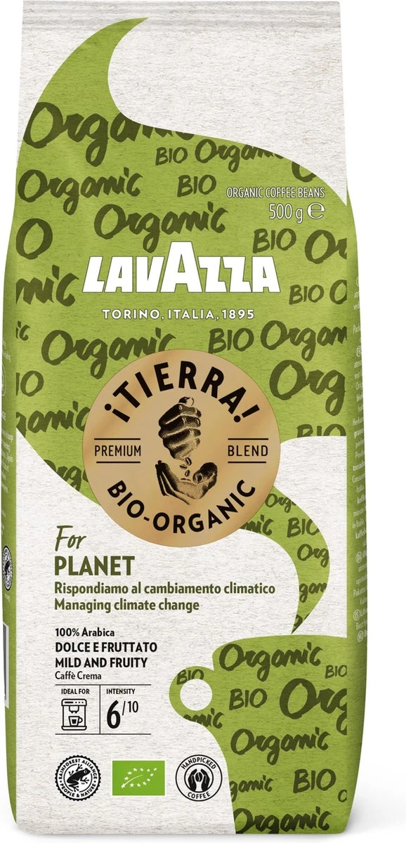 Lavazza Tierra For Planet Biologische Koffiebonen - 500 Gram X4 5 Lavazza Tierra For Planet Biologische Koffiebonen - 500 Gram X4 - Afbeelding 5