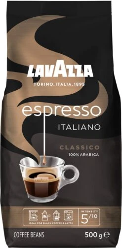 Lavazza Espresso Italiano Classico Koffiebonen - 500 Gram X4 -Koffie Benodigdheden Korting 589x1200