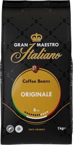 Gran Maestro Italiano - Orginale - Koffiebonen - Bonen Voor Espresso En Lungo - Arabica – 4 X 1kg -Koffie Benodigdheden Korting 602x1200 2