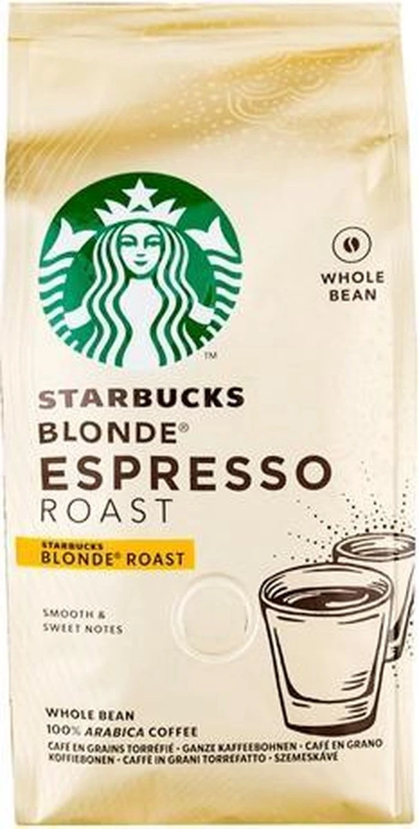 Starbucks Blonde® Espresso Roast - Koffiebonen - 200 Gram 2 Starbucks Blonde® Espresso Roast - Koffiebonen - 200 Gram - Afbeelding 2
