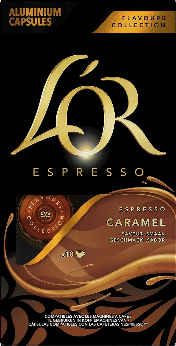 L'OR Espresso Caramel Koffiecups - 10 X 10 Capsules 4 L'OR Espresso Caramel Koffiecups - 10 X 10 Capsules - Afbeelding 4