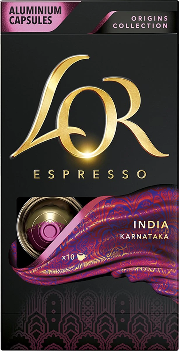 L'OR Espresso Origins India (10) - 10 X 10 Koffiecups 7 L'OR Espresso Origins India (10) - 10 X 10 Koffiecups - Afbeelding 7